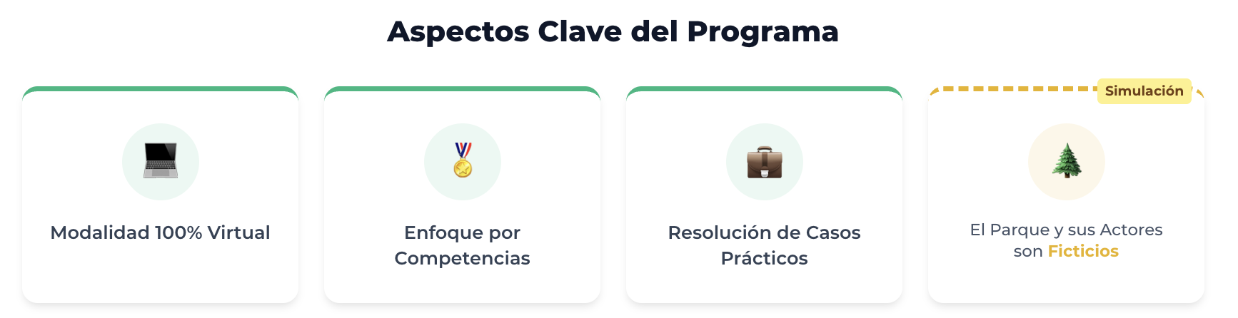Aspectos claves del Programa